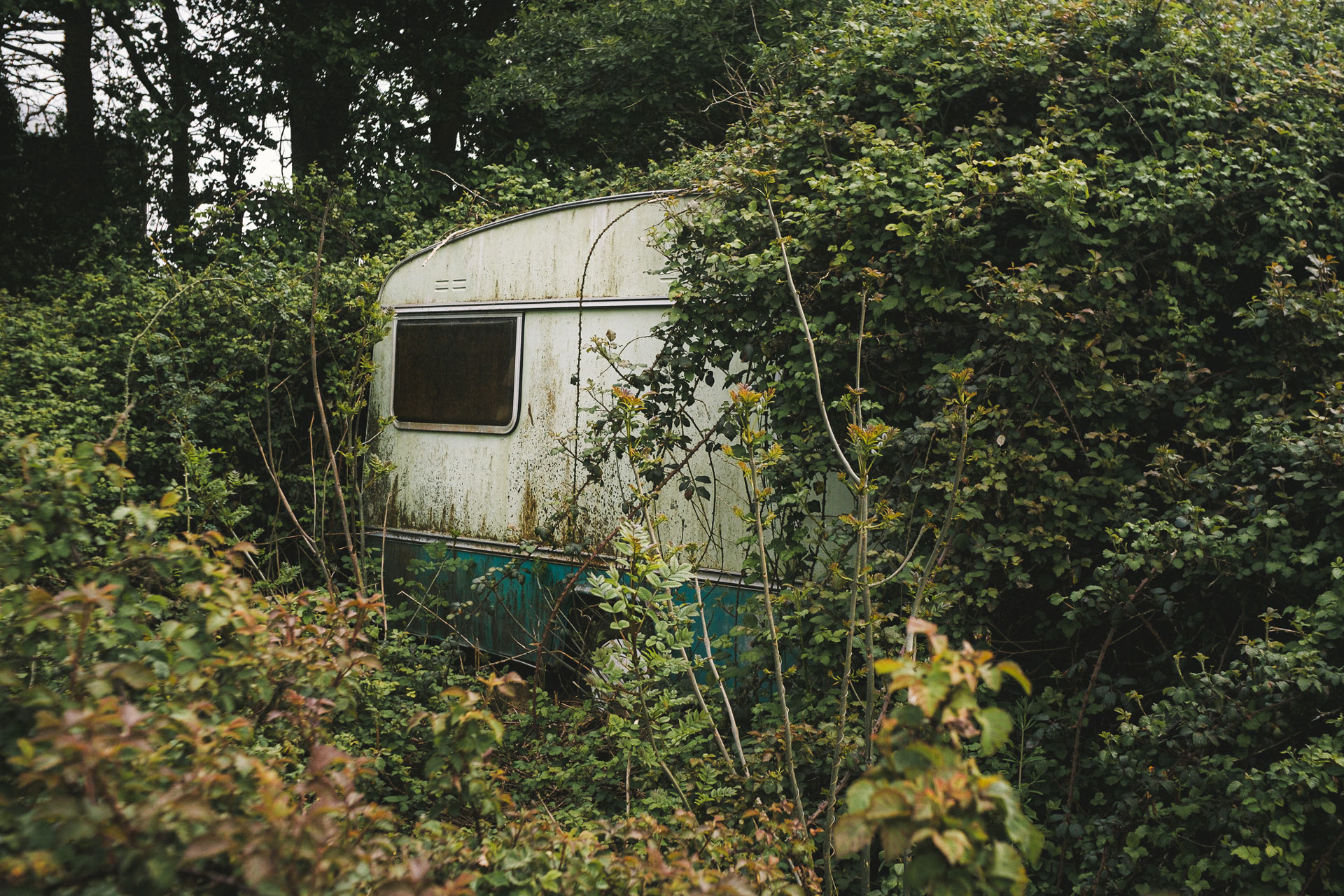 Along The Way Photographic Documentary Abandoned Caravan in Weston In Gordano