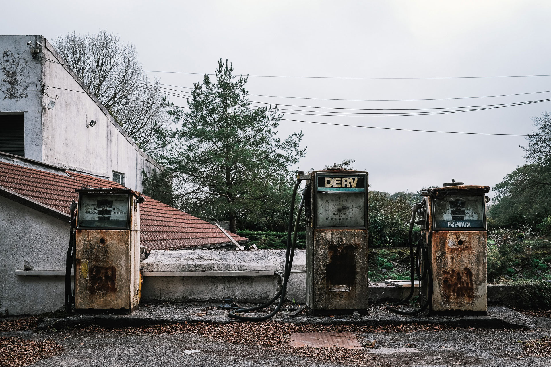 Along The Way Photographic Documentary Abandoned Fuel Petrol pumps on the Mendips